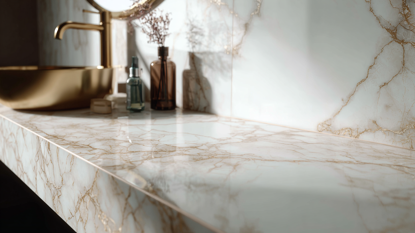 Calacatta vanity